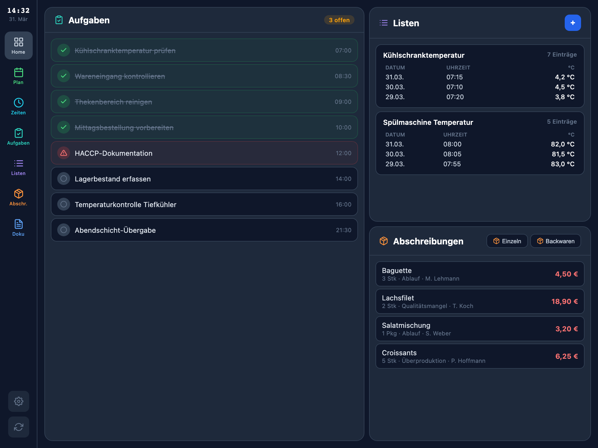 IDL ShiftOps — Tablet-App